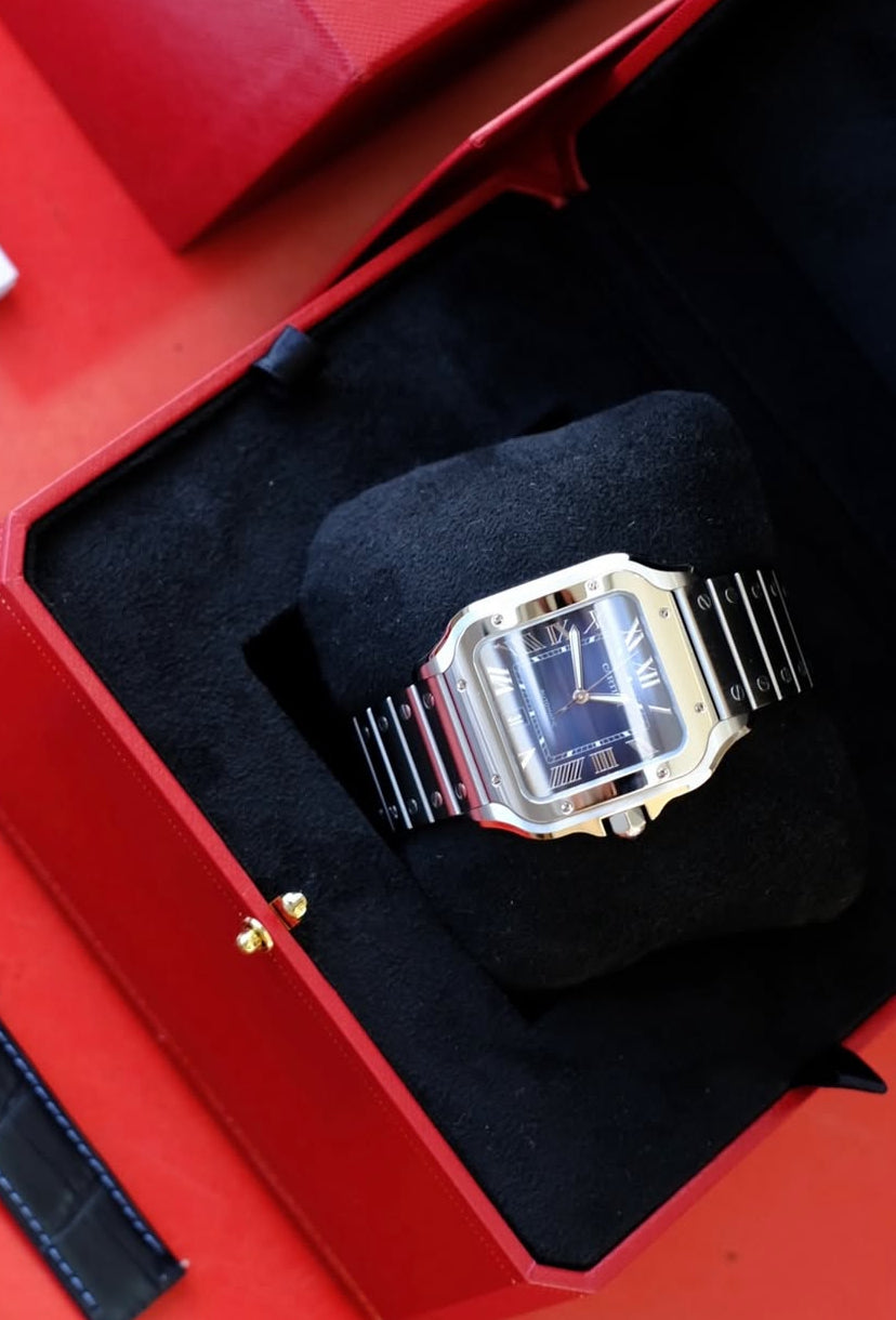 CARTIER SANTOS BLUE DIAL