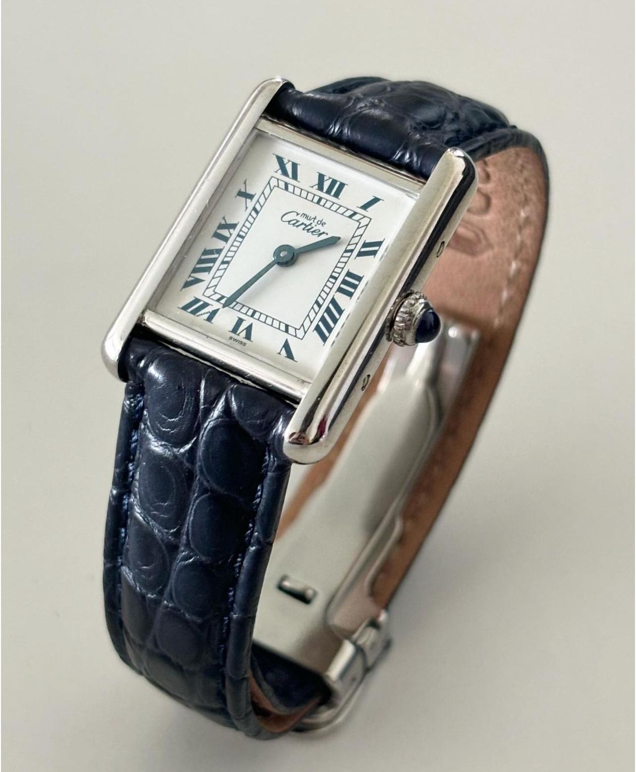 CARTIER MUST TANK BLU