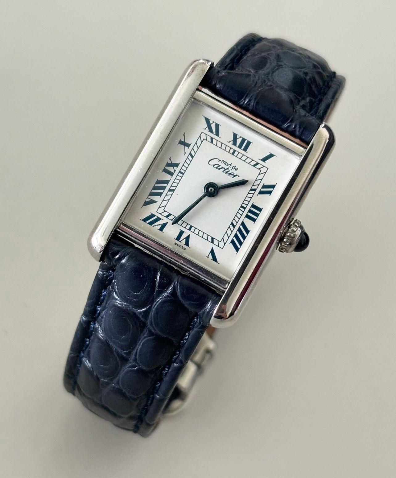 CARTIER MUST TANK BLU