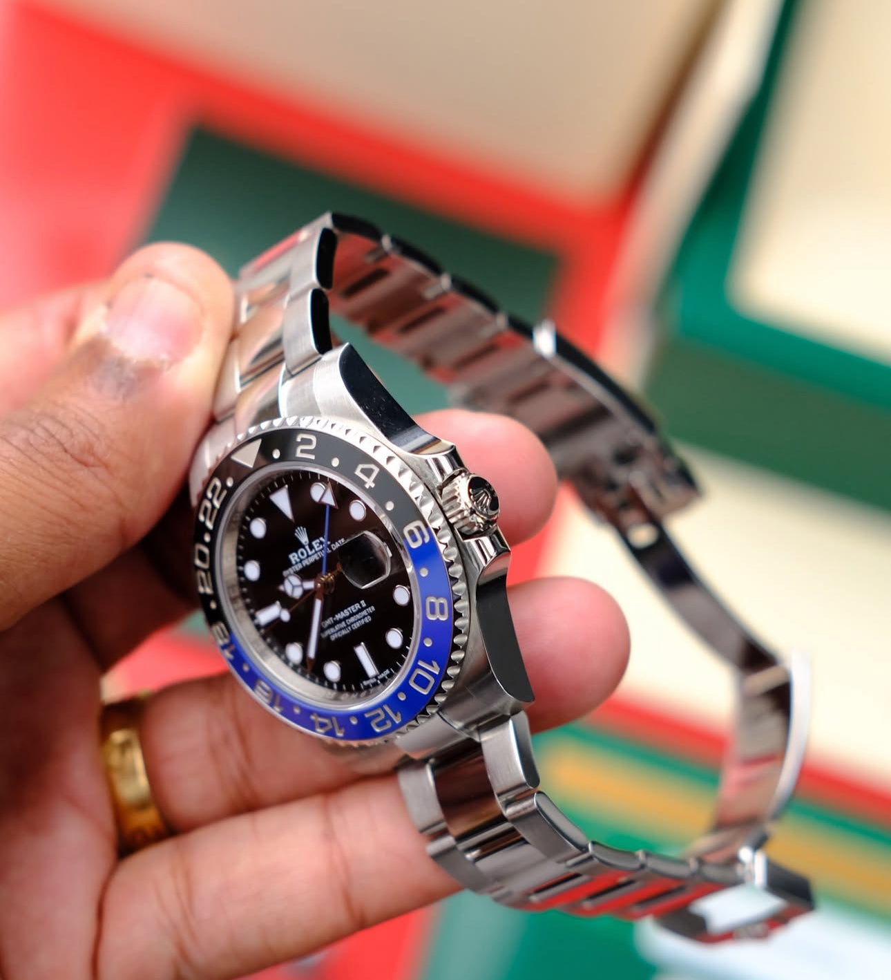 ROLEX GMT MASTER II BATMAN