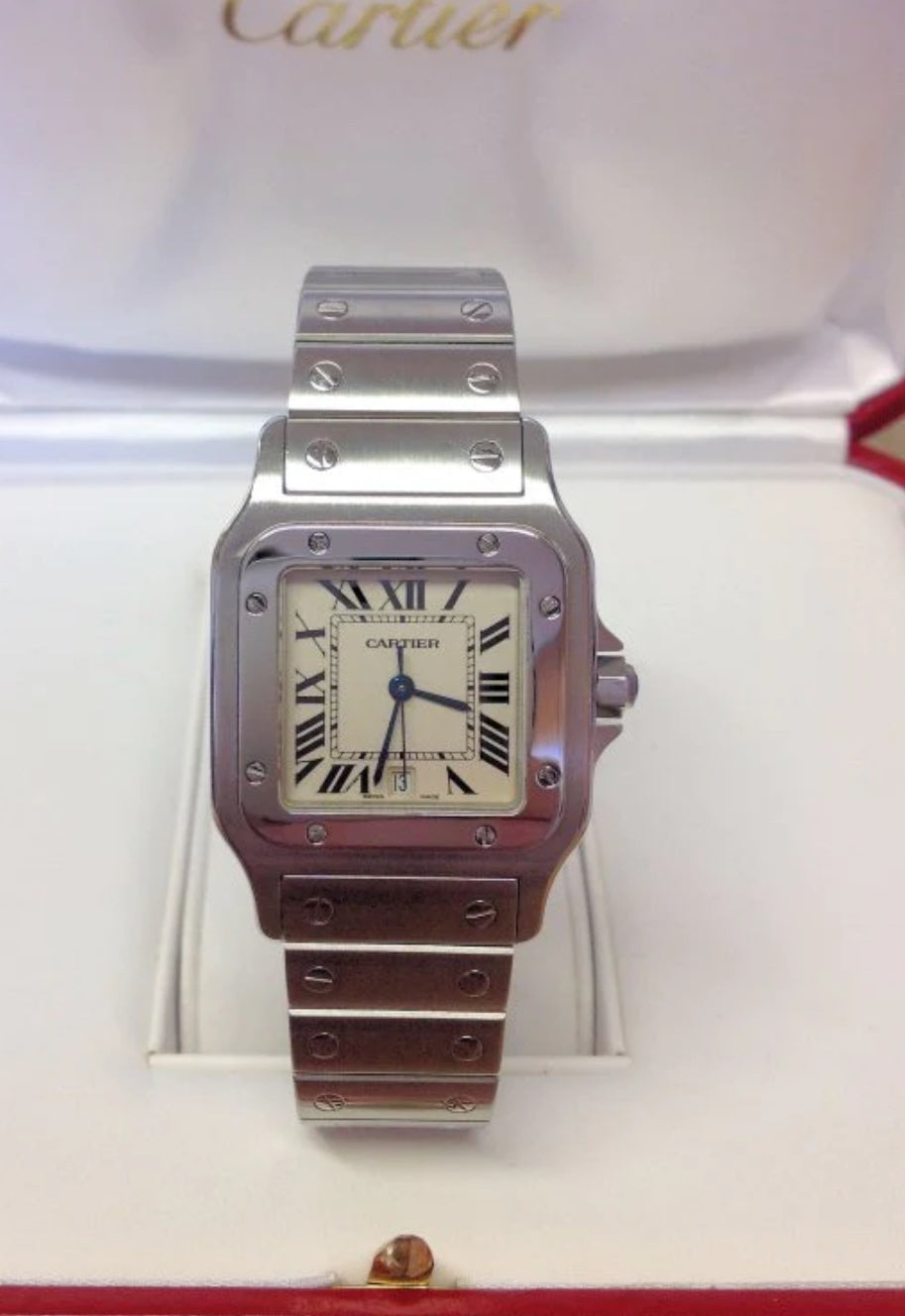 SANTOS LADY 35MM QUARTZ 35MM GOLD DIAMOND