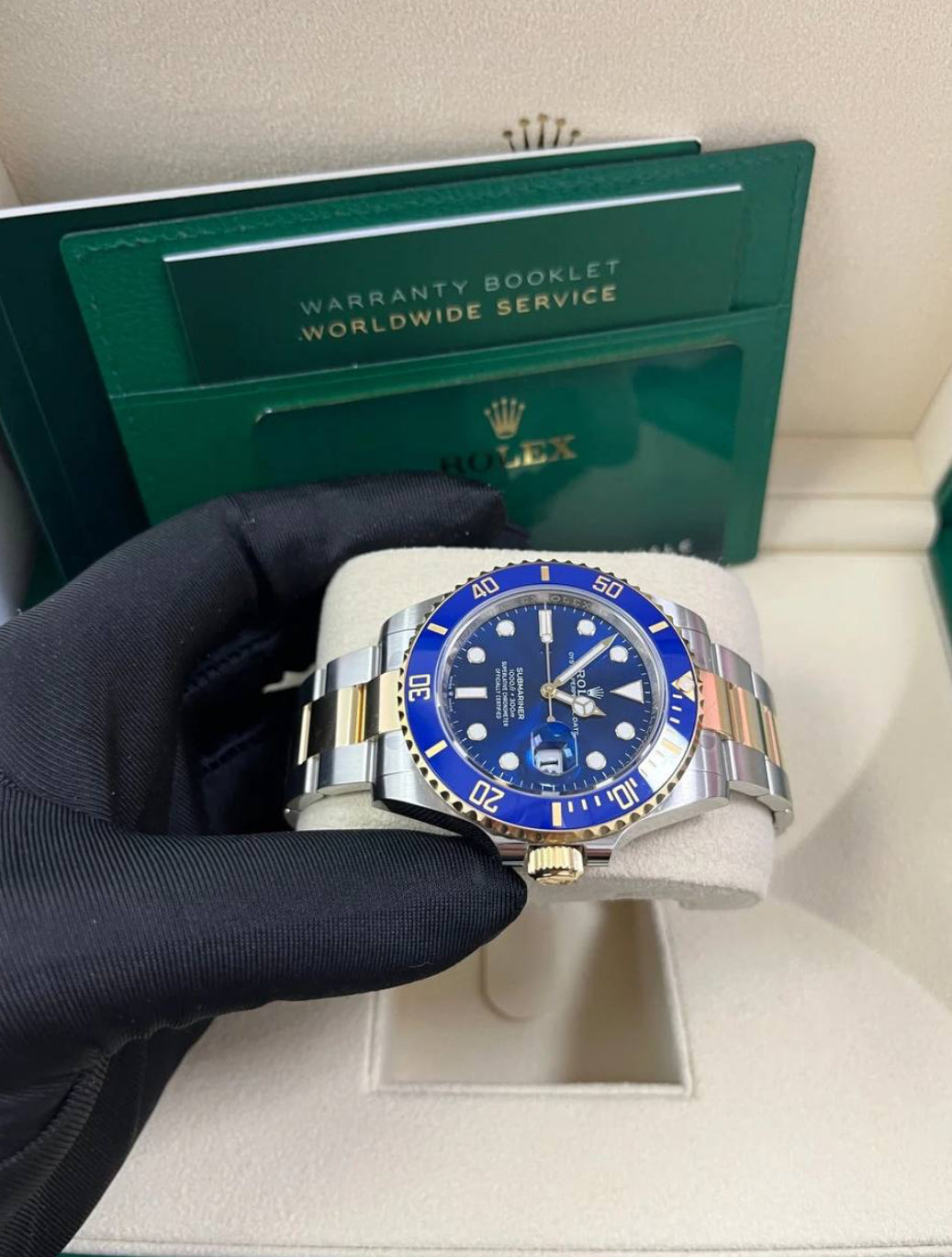 ROLEX SUBMARINER DATE ORO & BLU