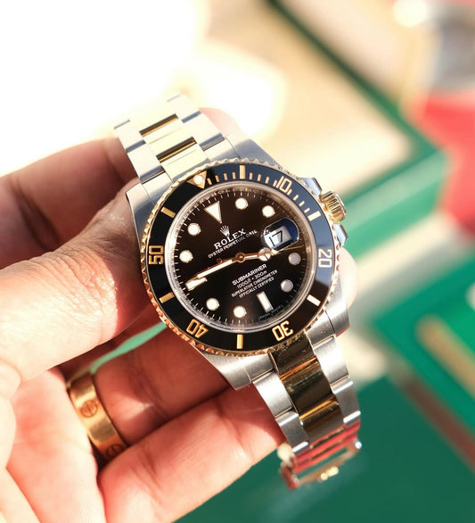 ROLEX SUBMARINER GOLD & BLACK