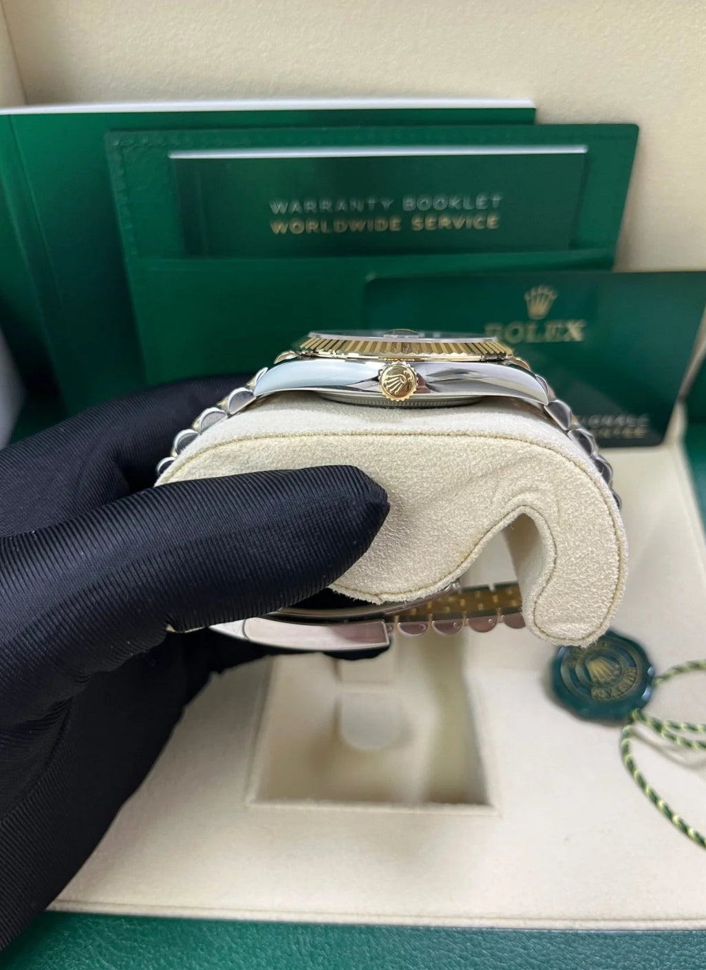 ROLEX DATEJUST JUBILEE BLACK & GOLD