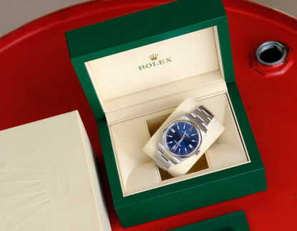 ROLEX OYSTER PERPETUAL BLUE DIAL