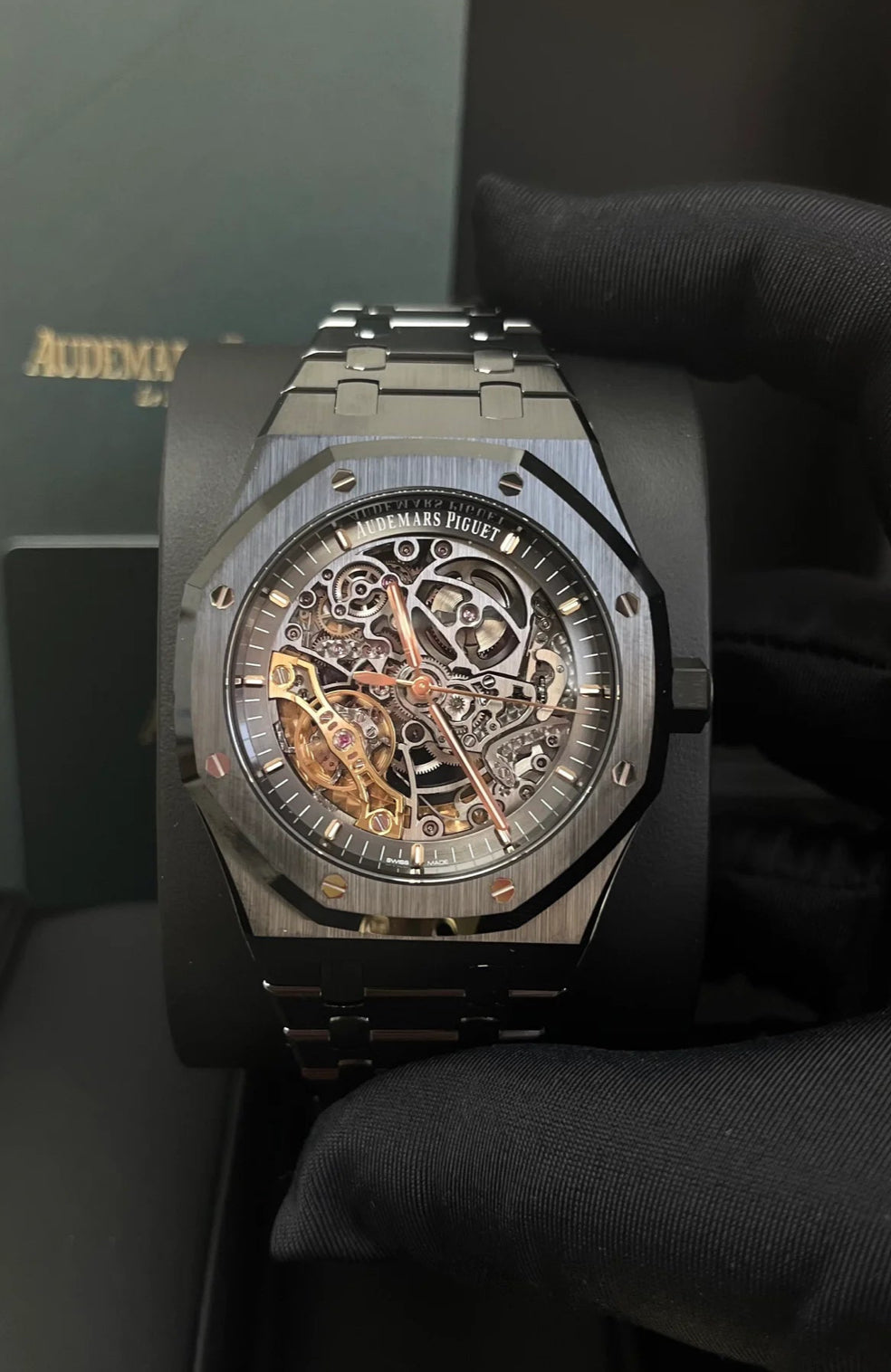 AUDEMARS PIGUET ROYAL OAK "SKELETON" BLACK