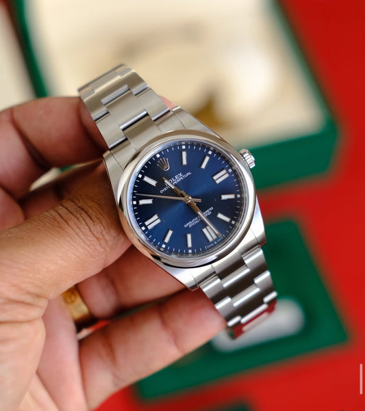 ROLEX OYSTER PERPETUAL BLUE DIAL