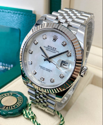 ROLEX DATEJUST JUBILEE WHITE DIAMOND