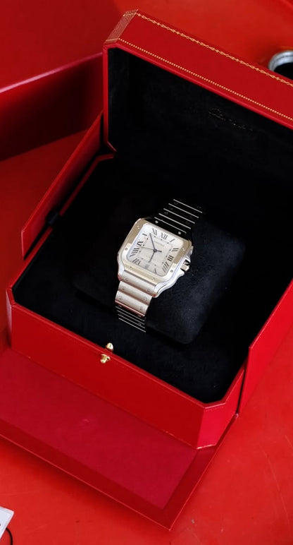 CARTIER SANTOS WHITE DIAL