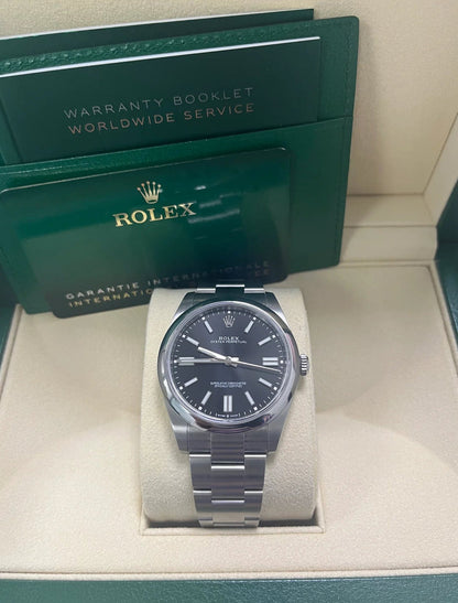 ROLEX OYSTER PERPETUAL BLACK DIAL