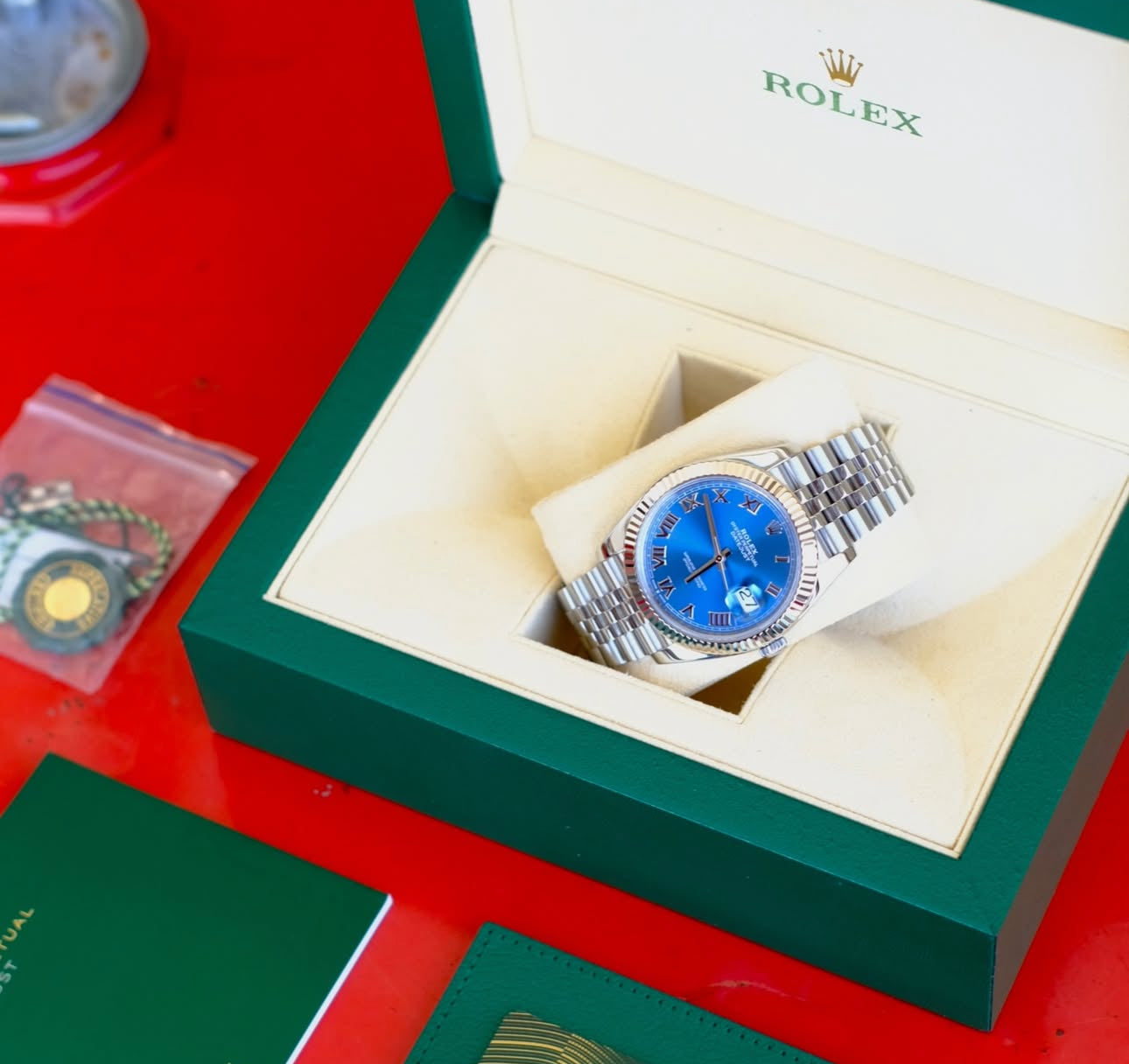 ROLEX DATEJUST JUBILEE OCEAN BLU ROMAN ZIGRINATO