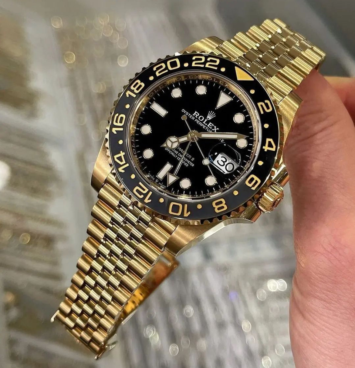 ROLEX GMT MASTER II JUBILEE GOLD