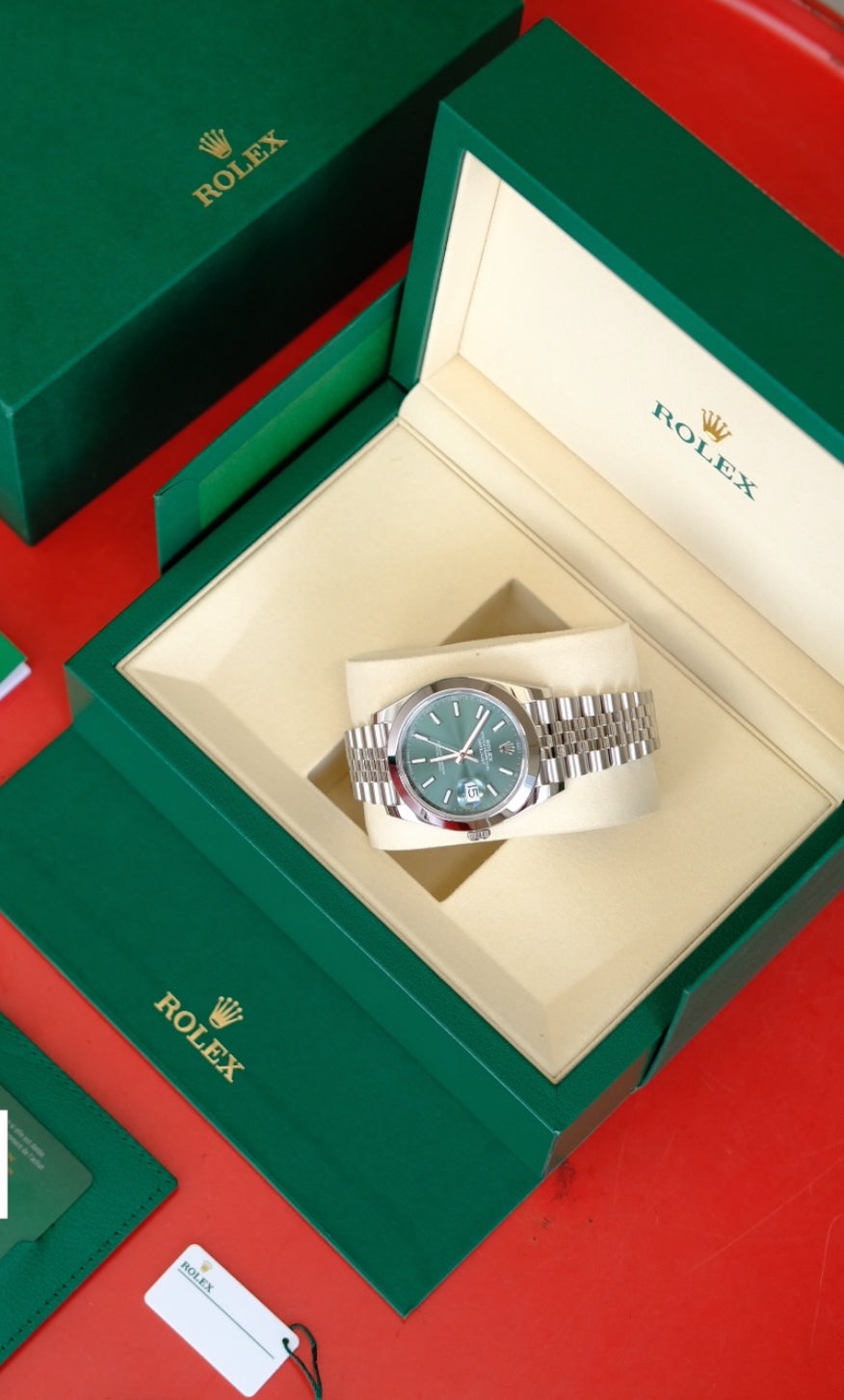 ROLEX DATEJUST JUBILEE MINT GREEN