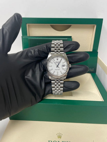 ROLEX DATEJUST JUBILEE WHITE DIAL