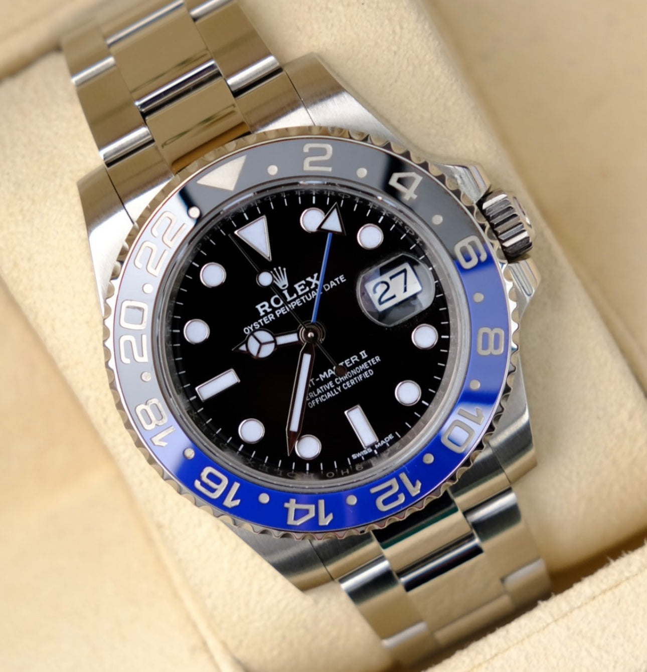 ROLEX GMT MASTER II BATMAN