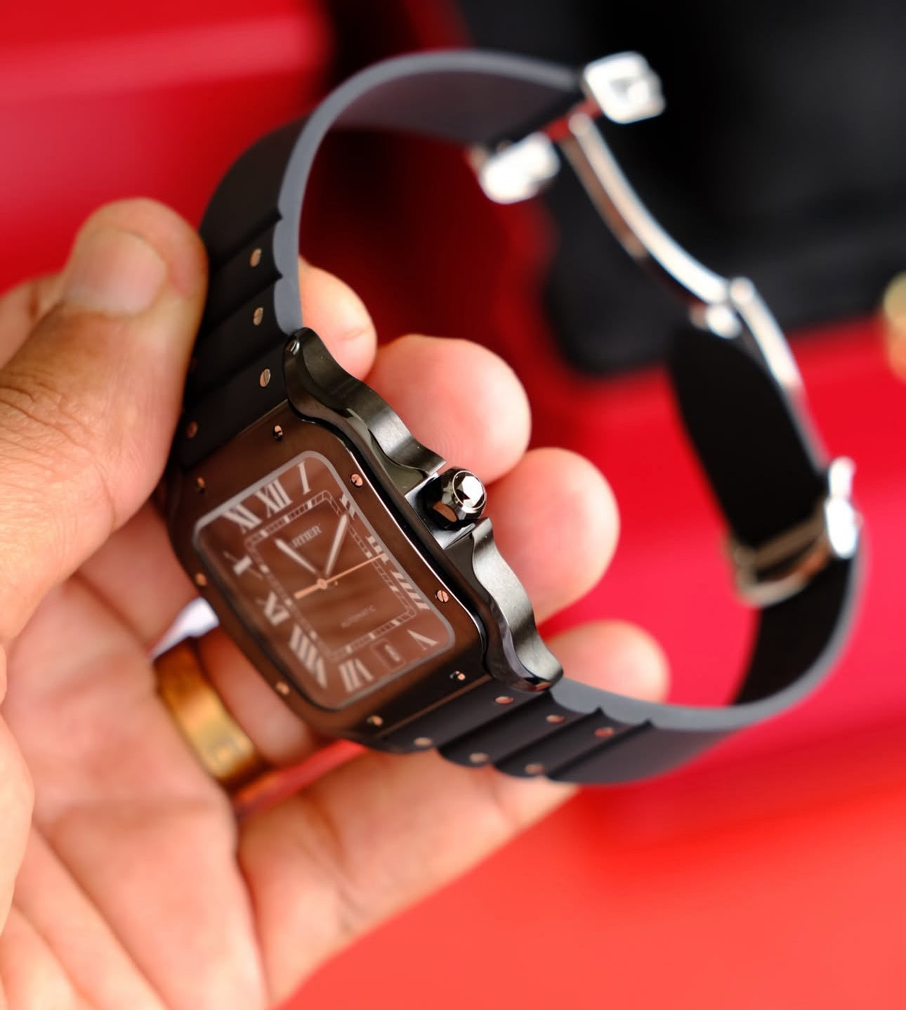CARTIER SANTOS FULL BLACK
