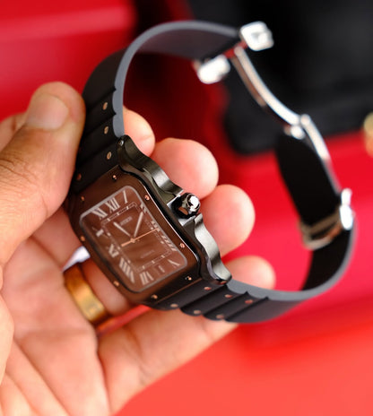 CARTIER SANTOS FULL BLACK