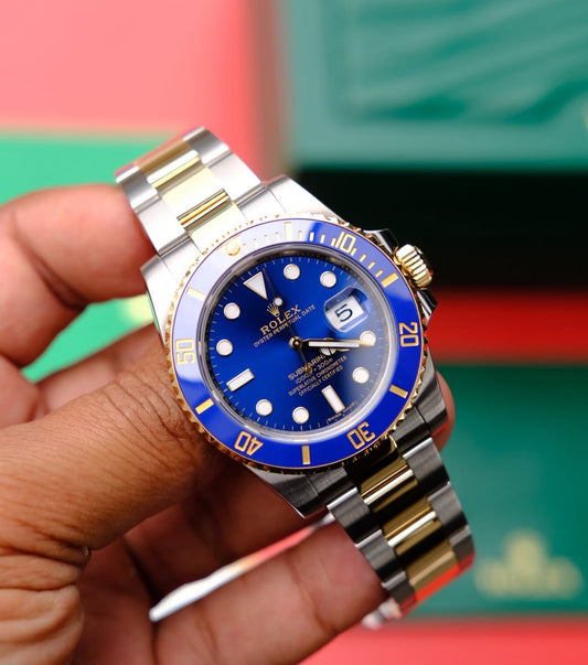 ROLEX SUBMARINER DATE ORO & BLU