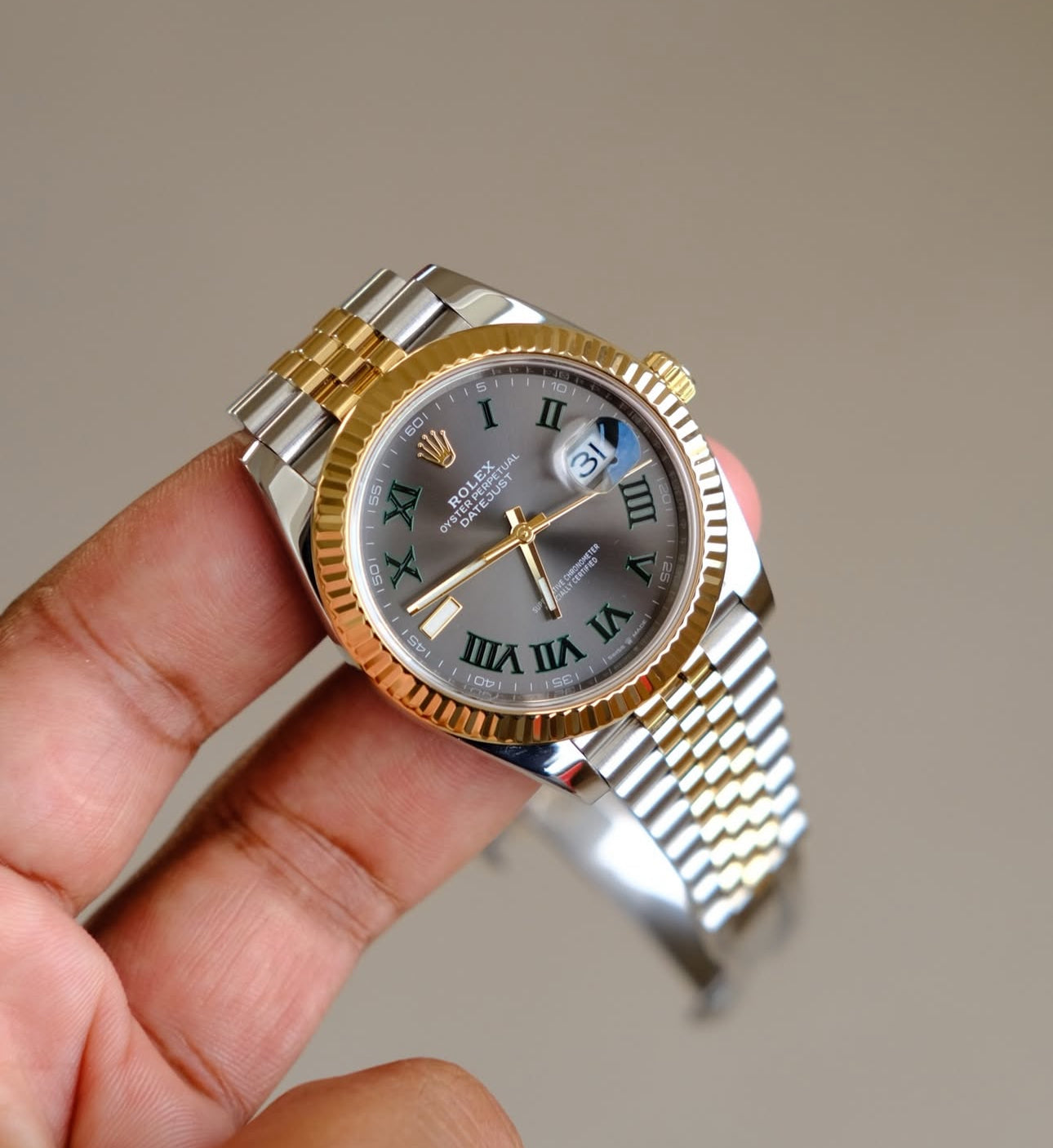 ROLEX DATEJUST JUBILÈE WIMBLEDON BICOLOR
