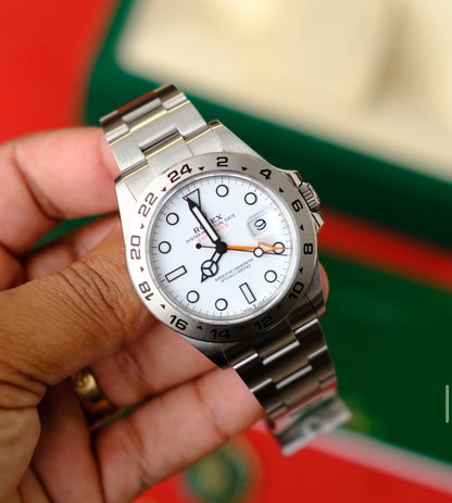 ROLEX EXPLORER II DATE WHITE