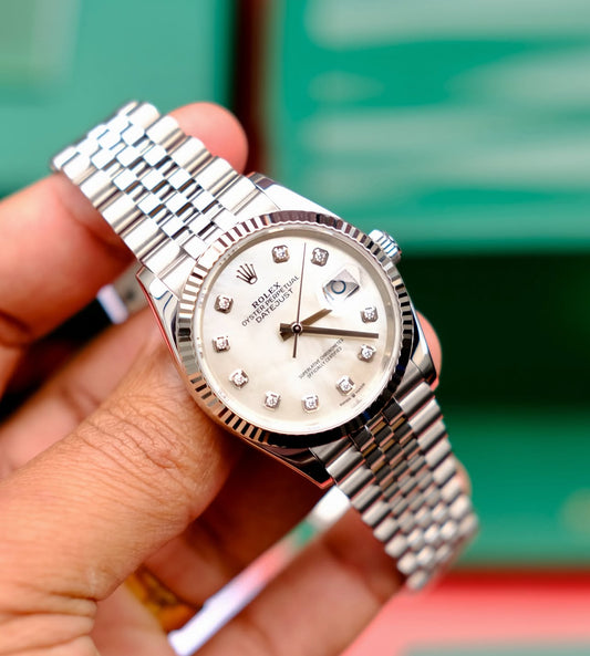 ROLEX DATEJUST JUBILEE WHITE DIAMOND