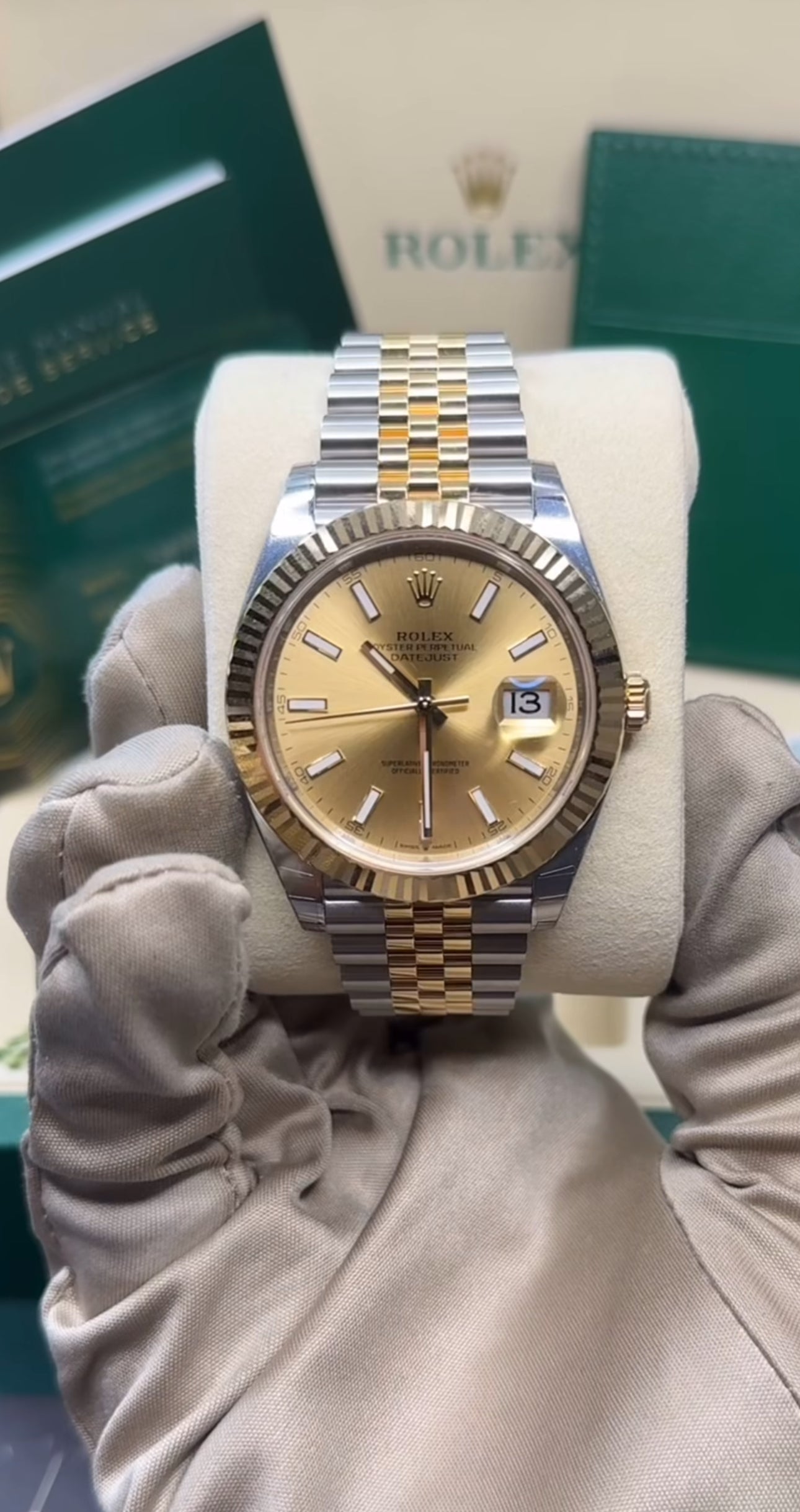ROLEX DATEJUST JUBILEE CHAMPAGNE
