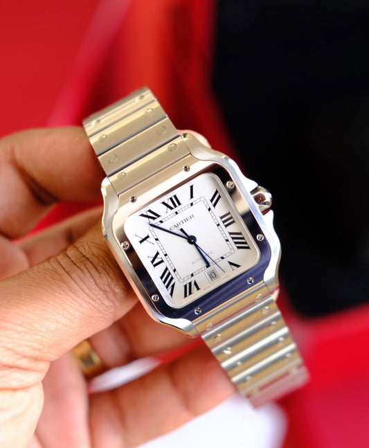CARTIER SANTOS WHITE DIAL