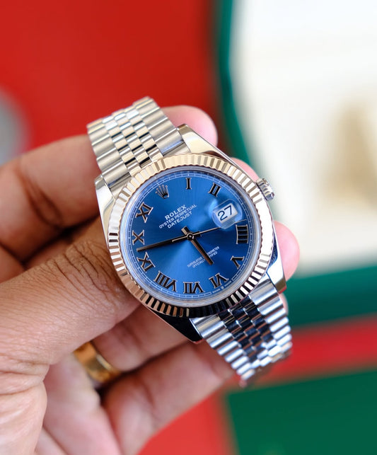 ROLEX DATEJUST JUBILEE OCEAN BLU ROMAN ZIGRINATO