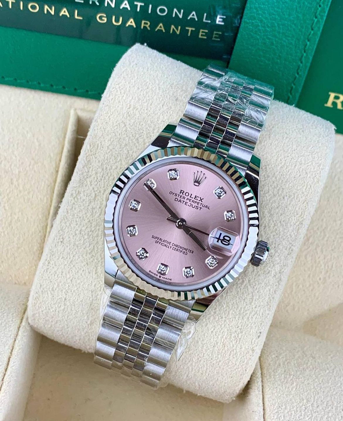 ROLEX DATEJUST JUBILÈE ROSÈ DIAMOND