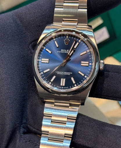 ROLEX OYSTER PERPETUAL BLUE DIAL