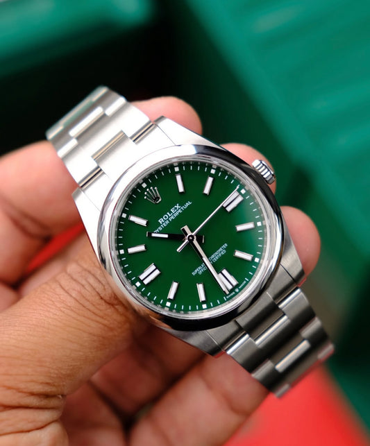 ROLEX OYSTER PERPETUAL GREEN