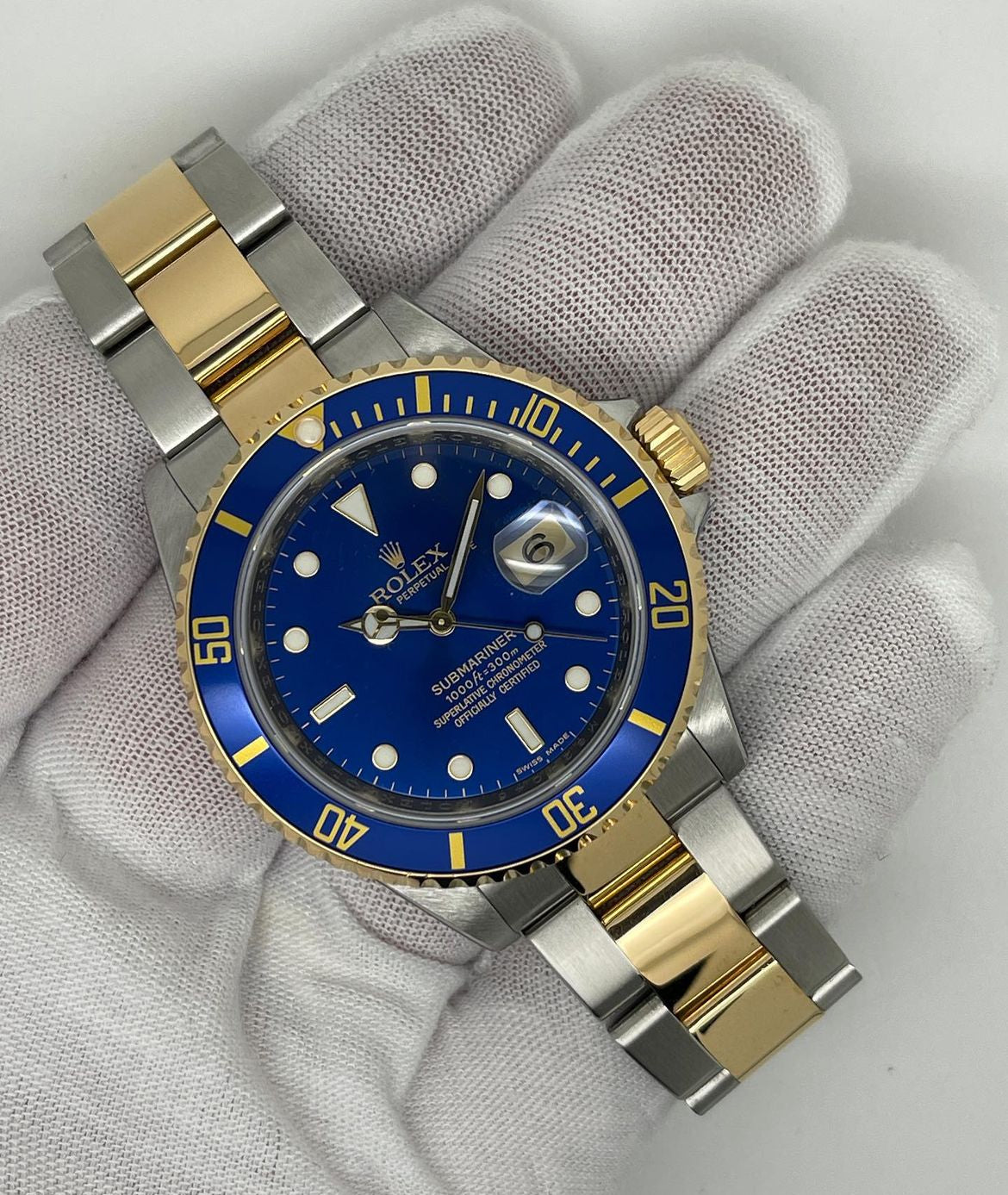 ROLEX SUBMARINER GOLD & BLUE