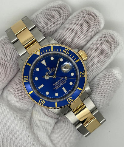 ROLEX SUBMARINER GOLD & BLUE