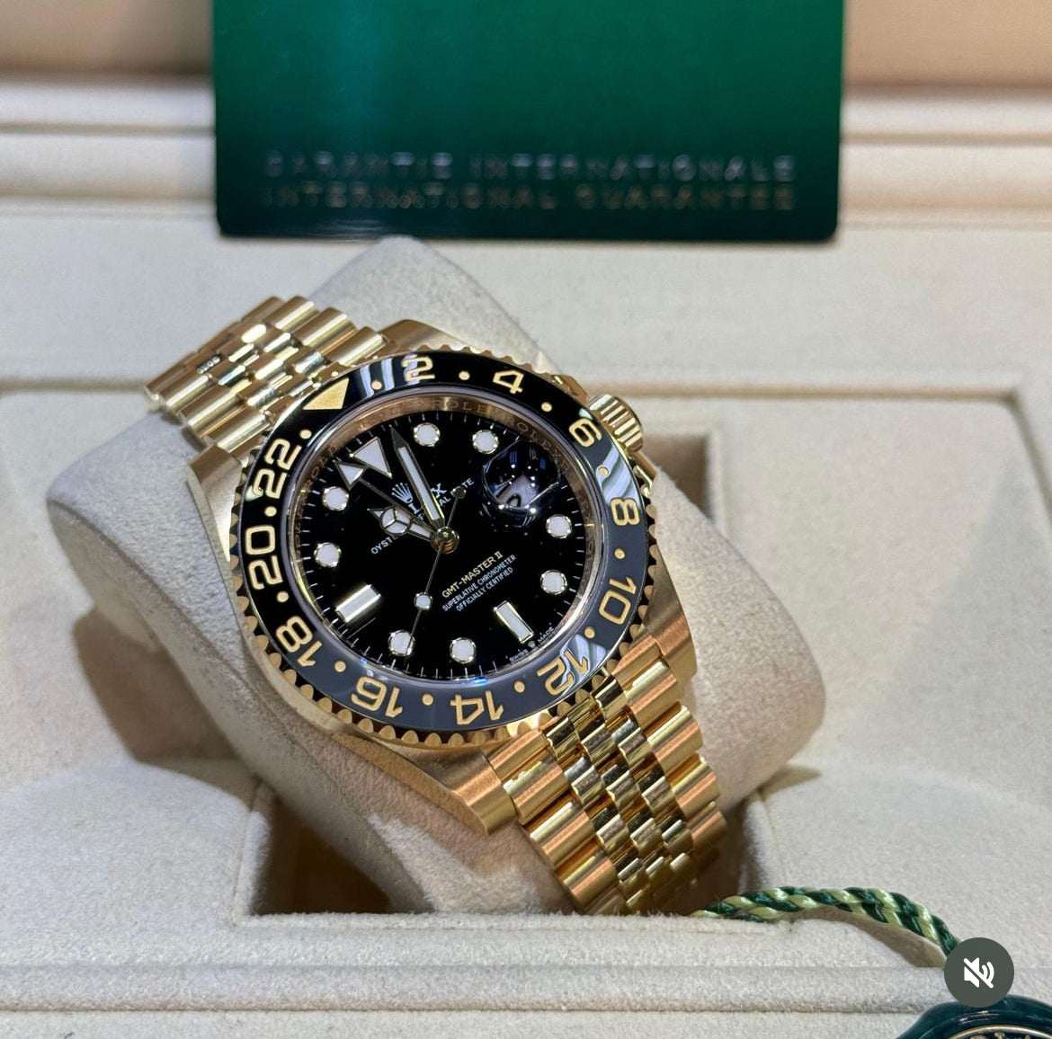 ROLEX GMT MASTER II JUBILEE GOLD