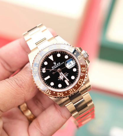 ROLEX GMT MASTER II "ROOT-BEER" ROSE'