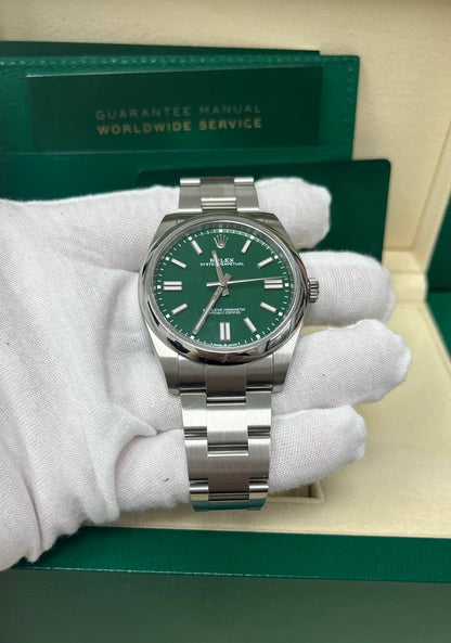 ROLEX OYSTER PERPETUAL GREEN