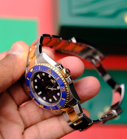 ROLEX SUBMARINER DATE ORO & BLU