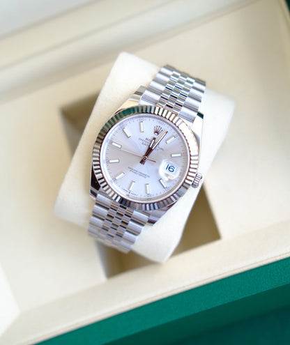ROLEX DATEJUST JUBILÈE SILVER DIAL