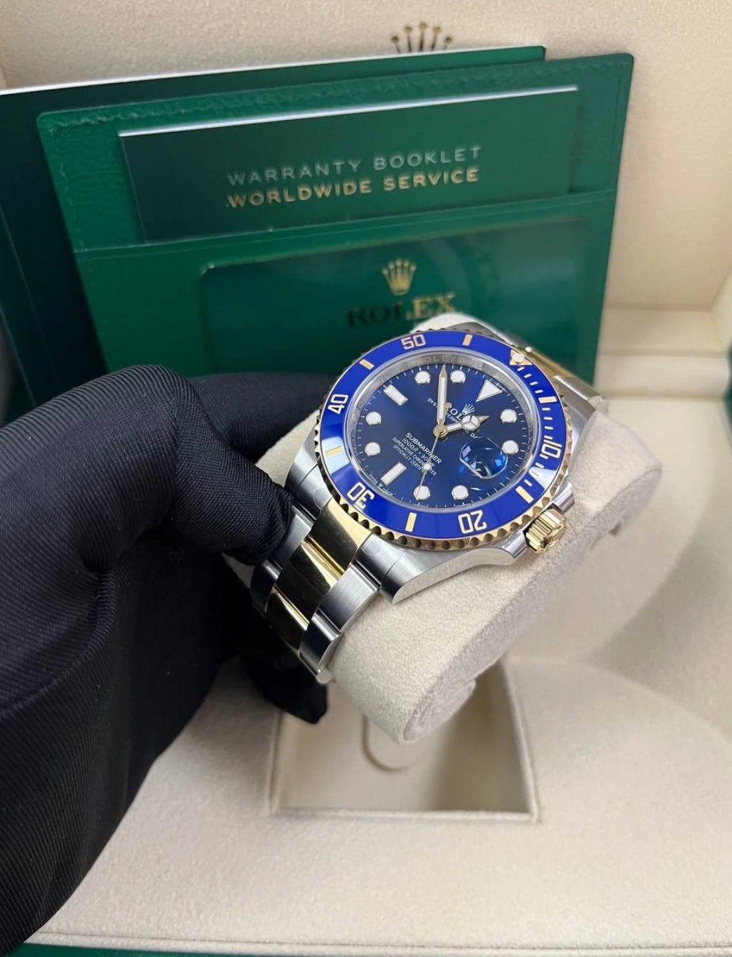 ROLEX SUBMARINER DATE ORO & BLU