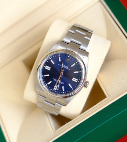 ROLEX OYSTER PERPETUAL BLUE DIAL