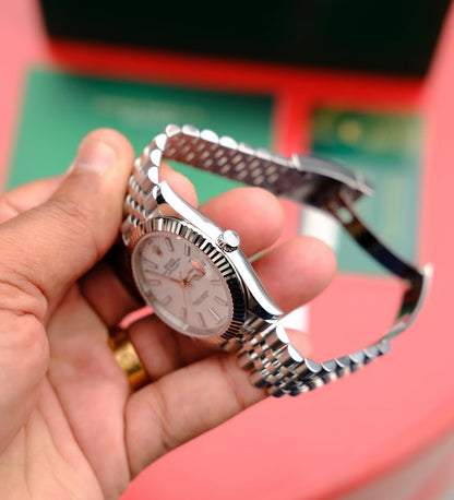 ROLEX DATEJUST JUBILEE WHITE DIAL
