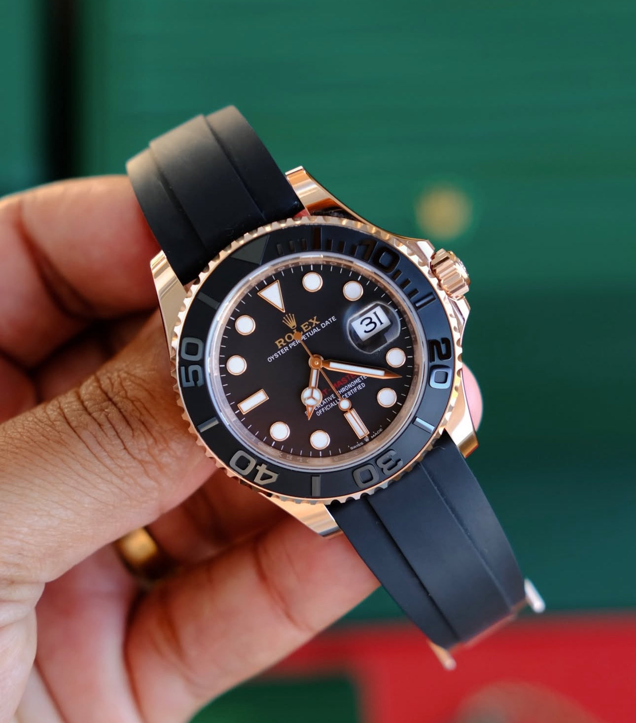 ROLEX YACHT-MASTER OYSTERFLEX ROSÈ GOLD