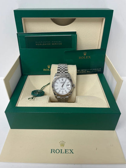 ROLEX DATEJUST JUBILEE WHITE DIAL