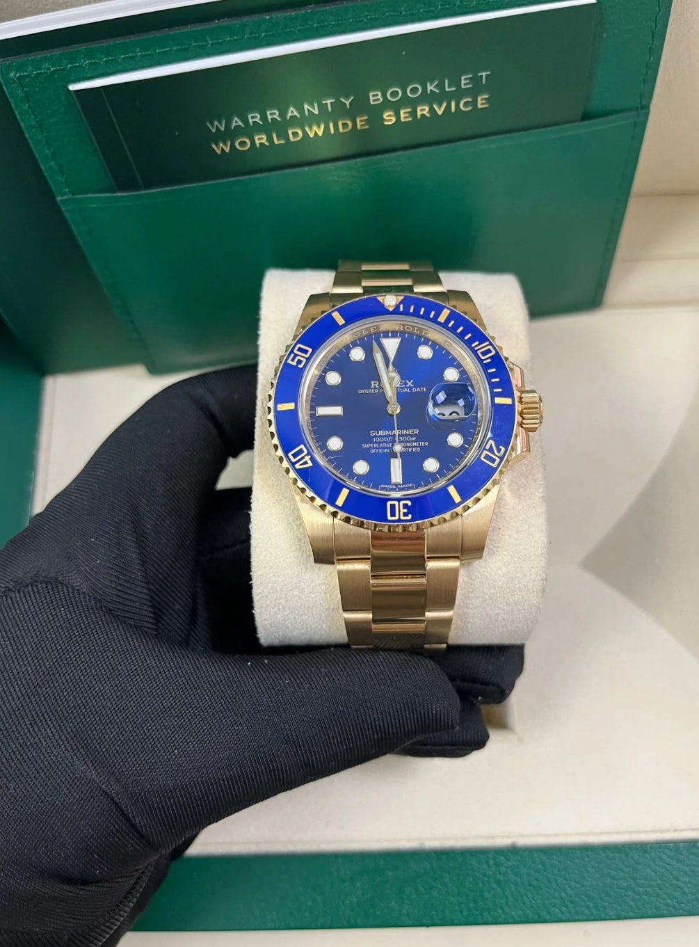 ROLEX SUBMARINER GOLD & BLUE