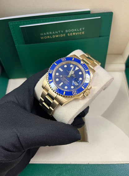 ROLEX SUBMARINER GOLD & BLUE