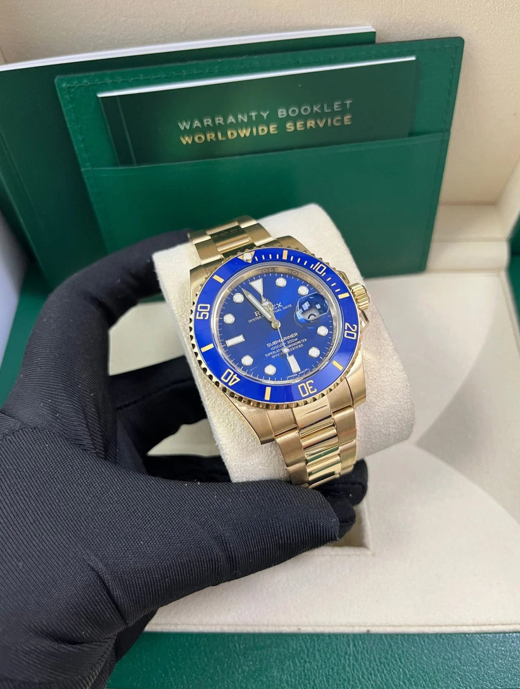 ROLEX SUBMARINER GOLD & BLUE