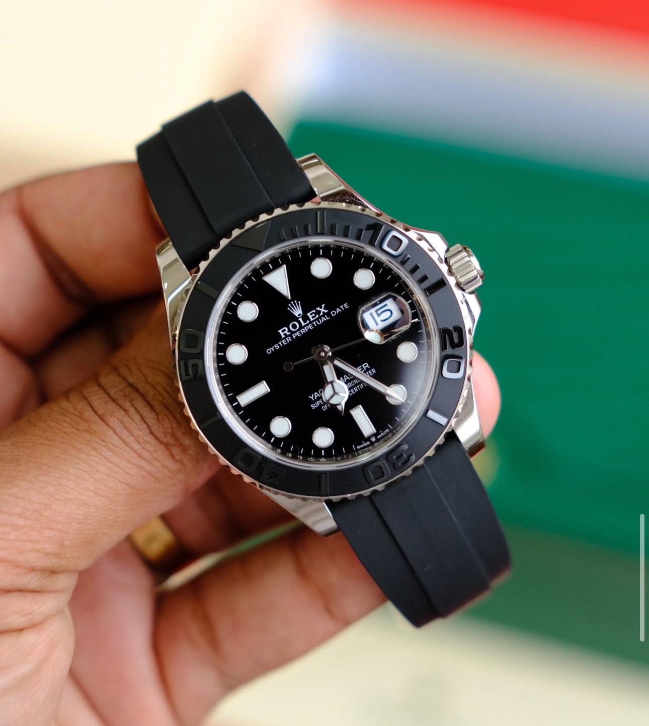 ROLEX YACHT-MASTER OYSTERFLEX BLACK