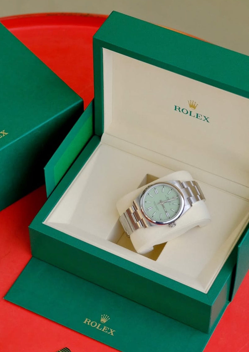 ROLEX OYSTER PERPETUAL OLIVE