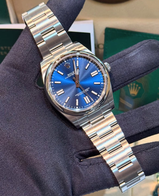 ROLEX OYSTER PERPETUAL BLUE DIAL