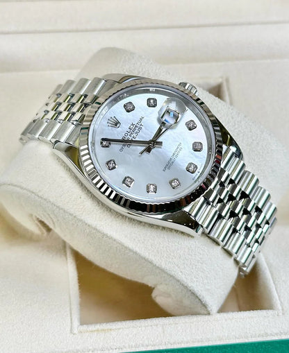 ROLEX DATEJUST JUBILEE WHITE DIAMOND